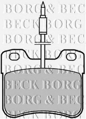 BORG & BECK bbp1402 -  Комплект тормозных колодок, дисковый тормоз